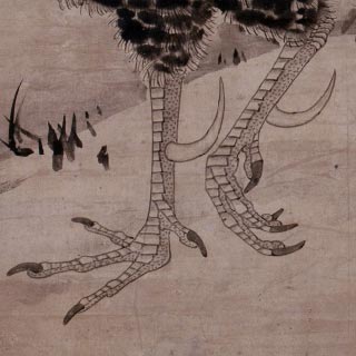 曾我蕭白 「竹に鶏図」 – 摘水軒記念文化振興財団・江戸絵画コレクション