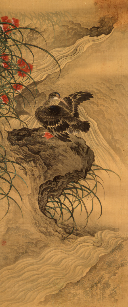 岡本秋暉 「十二か月花鳥図」