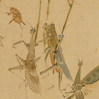 酒井抱一「虫之大名行列図」 – 摘水軒記念文化振興財団・江戸絵画