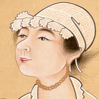 山口素絢「洋美人図」 – 摘水軒記念文化振興財団・江戸絵画コレクション