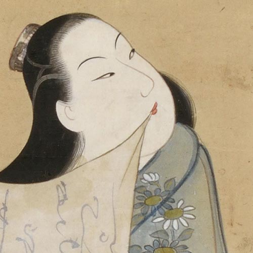 作者不詳「柳下美人図」