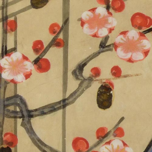 作者不詳「梅ヶ枝図」 – 摘水軒記念文化振興財団・江戸絵画コレクション