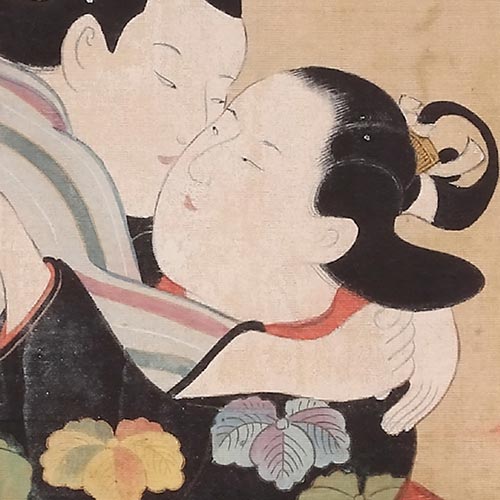 初代鳥居清信「春秋図巻-第一巻第六図」