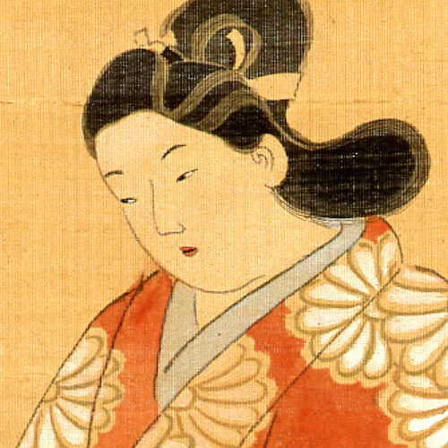 菱川和翁「美人聞香図」
