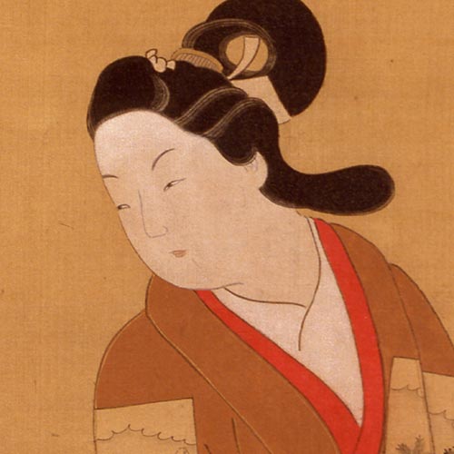 菱川師房「美人と禿図」